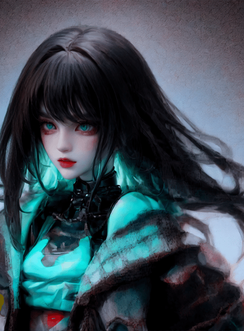 cyberpunk girl, anime character