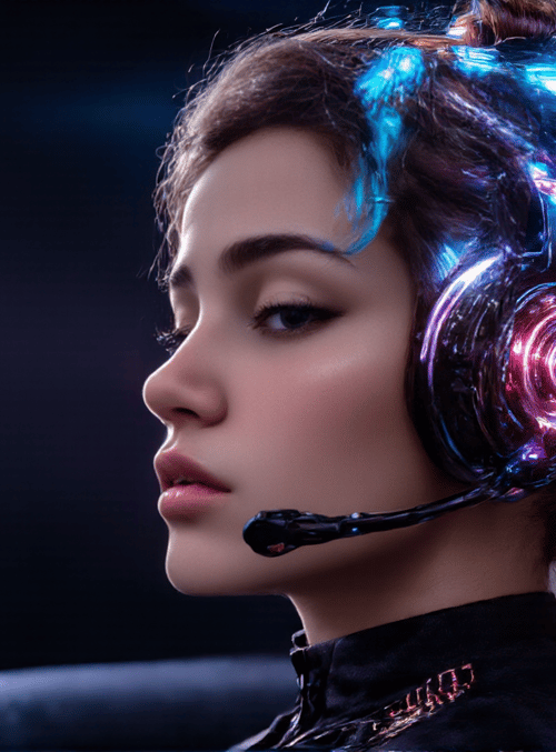 cyberpunk, gamer, woman