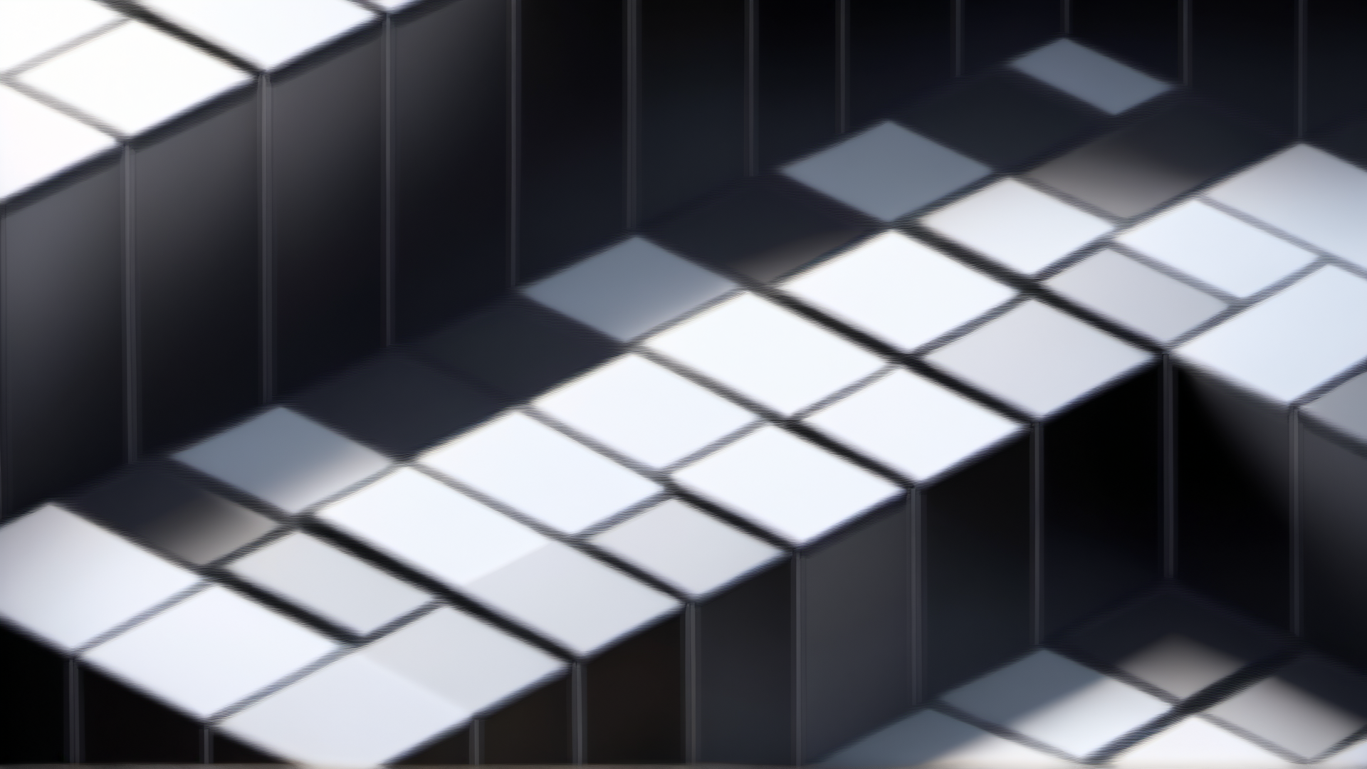 AI generated wallpaper featuring cubes, grid, patterns