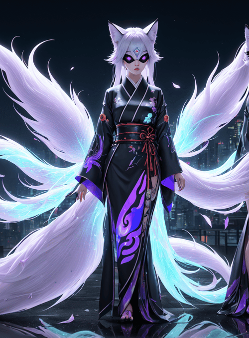 fox, anime, kawaii
