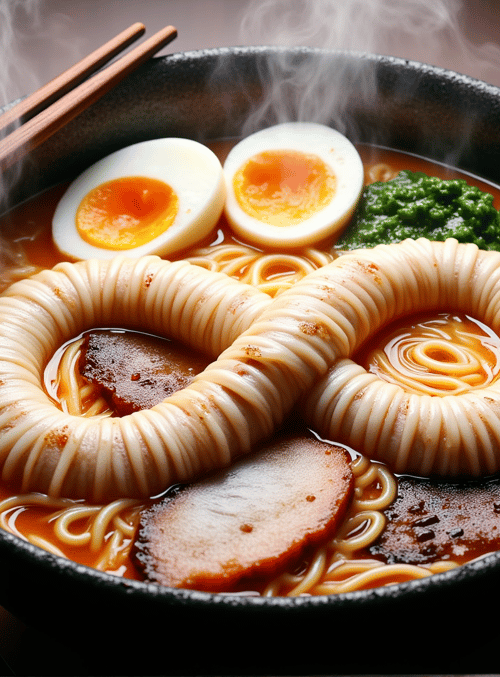 ramen, noodles, egg