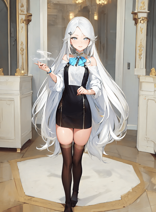 anime girl, fashion, chandelier