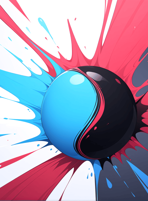 sphere, ink, splatter, paint, liquid, splash, drop