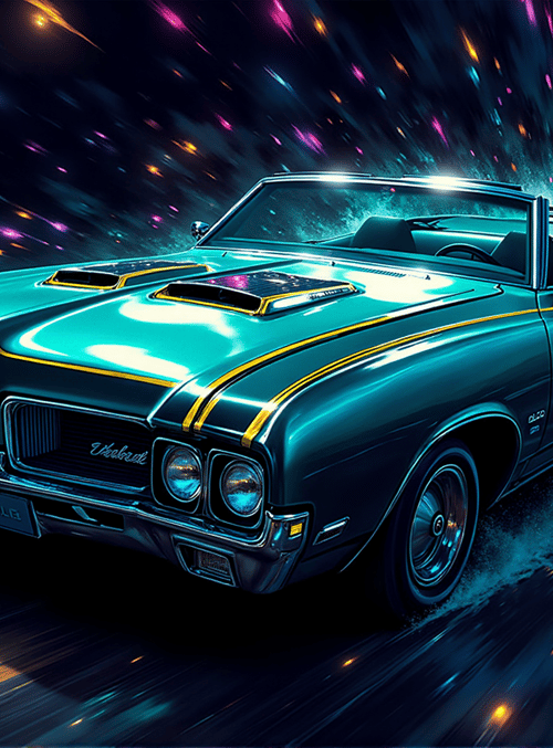 car, convertible, muscle car, classic car, retro car, racing car, automobile, vehicle, hot rod