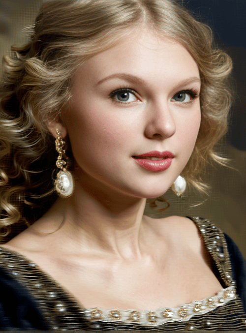 woman, portrait, earrings