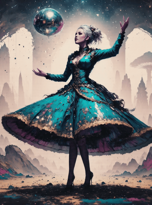 woman, globe, fairy