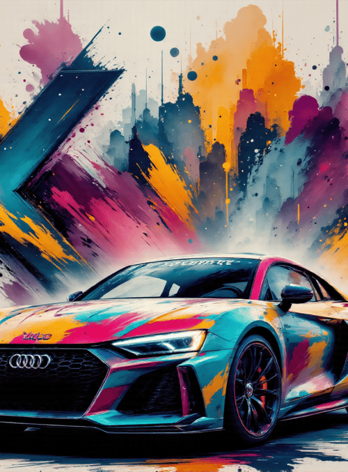 car, audi, x, cityscape
