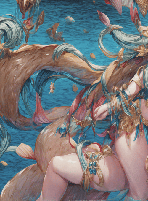 mermaid, sea, whale