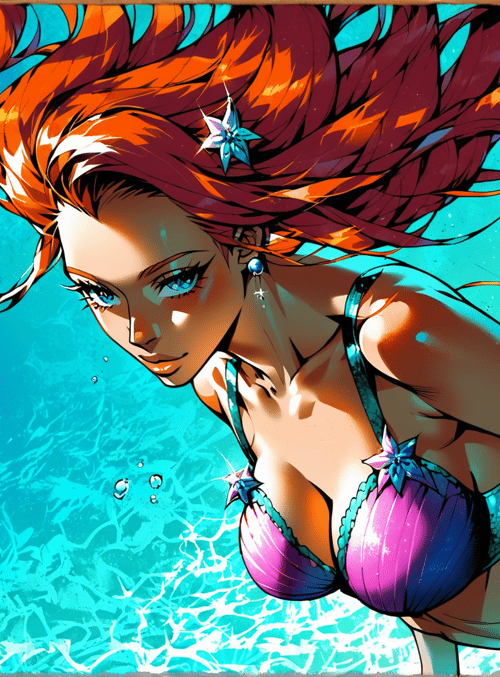 mermaid, siren, sea creature, fashion, beauty