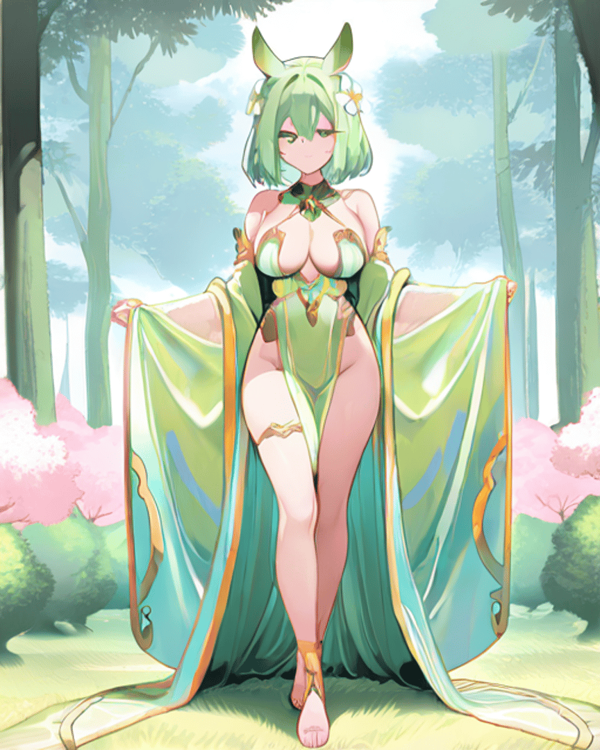 AI generated wallpaper featuring furry, femboy, goddess
