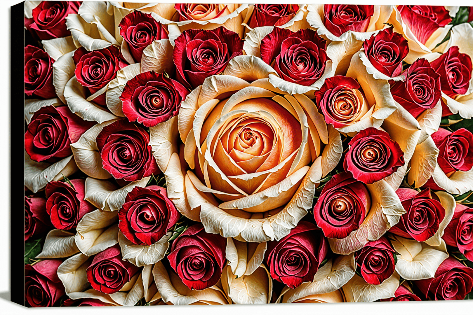 AI generated wallpaper featuring roses
