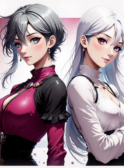 women, character, sword