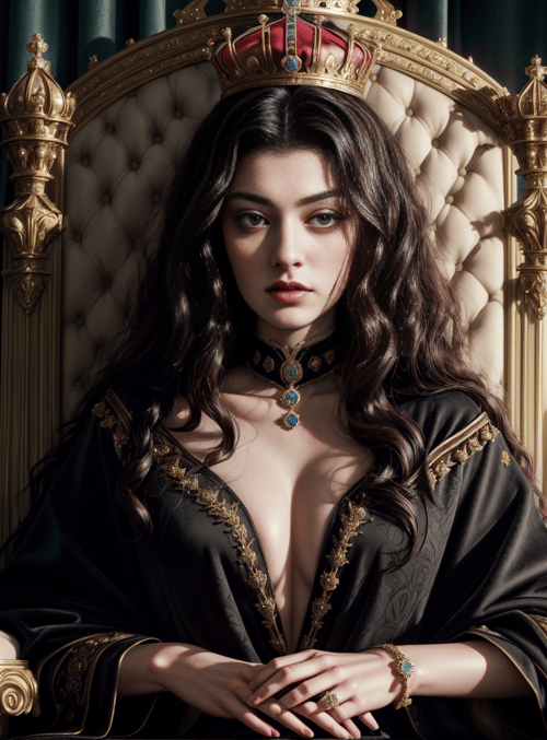queen, woman, crown