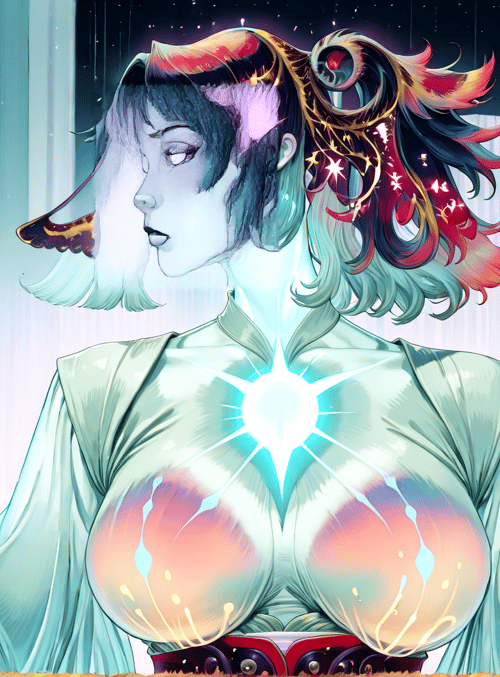 woman, fantasy, creature, magical, art, character, digital, illustration, anime, goddess