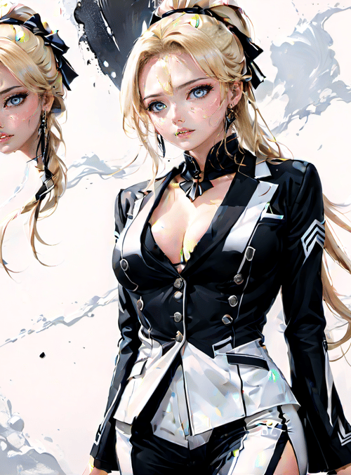 woman, anime, character
