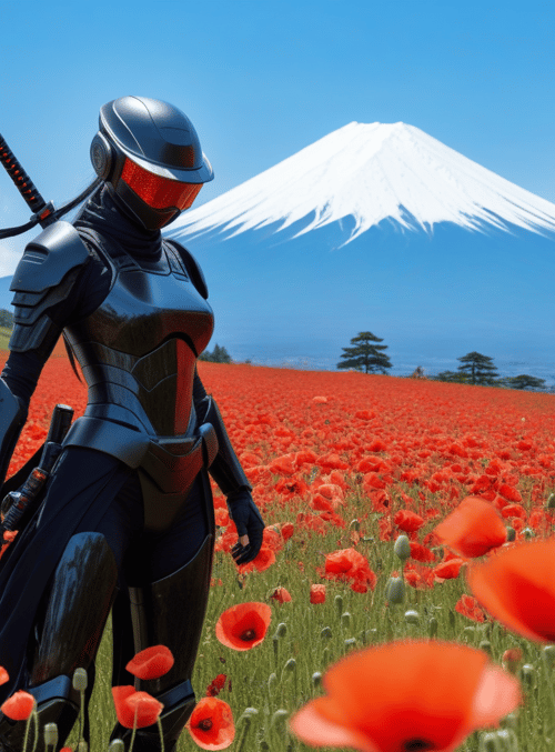 cyborg, saber, poppy