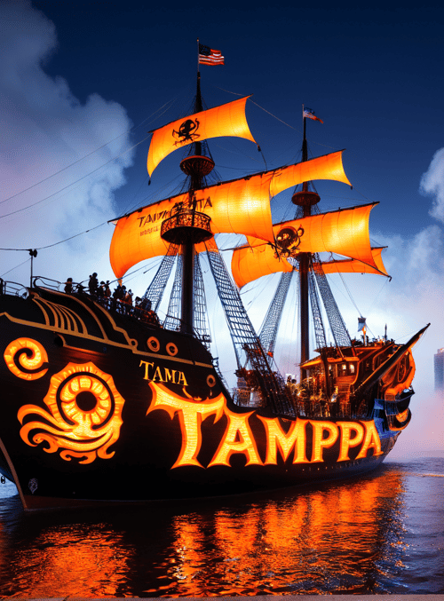 ship, cityscape, sailboat, pirate, buildings, water