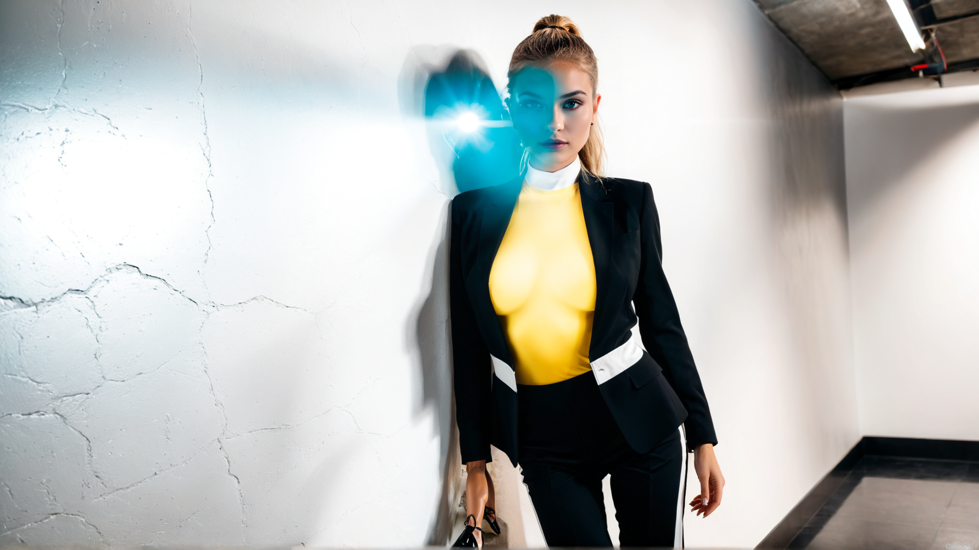 AI generated wallpaper featuring woman, business, fashion