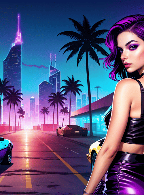 woman, cars, city