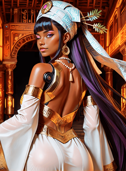 woman, ancient, tribal, fashion, lantern, architecture, headwrap, jewelry, dress, sleeve
