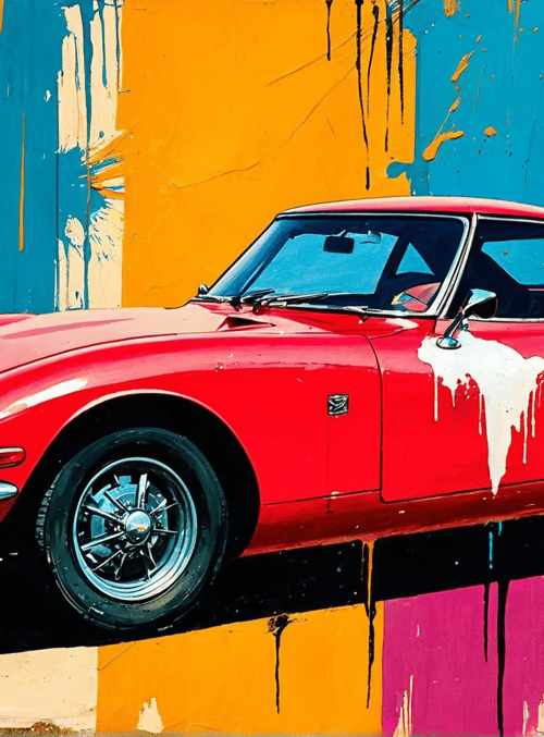 car, painting
