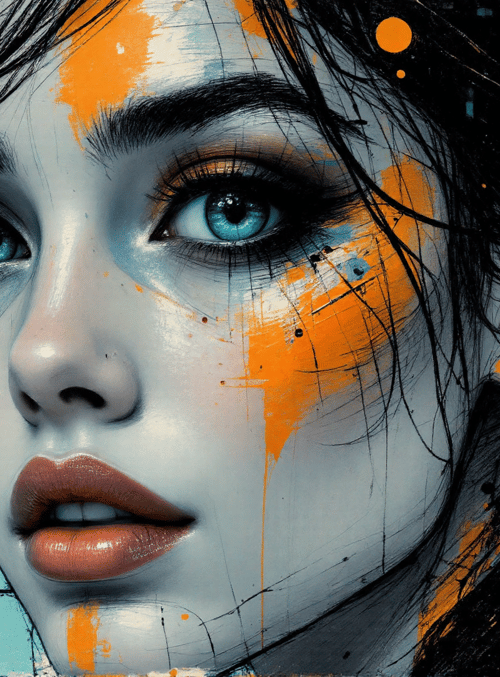 face, woman, hair, ear, eye