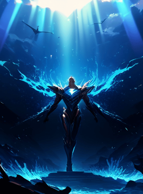 robot, angel, wing