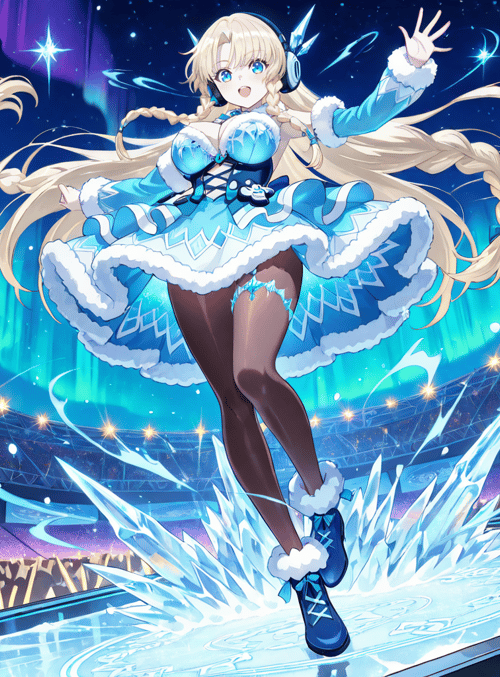 anime girl, singer, festival