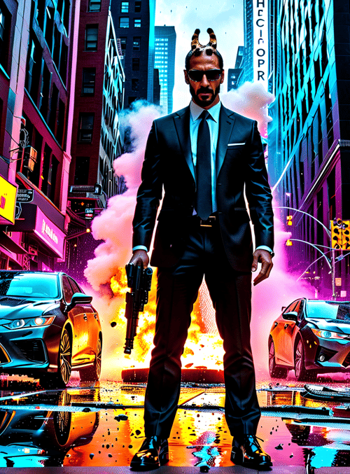 man, cars, city