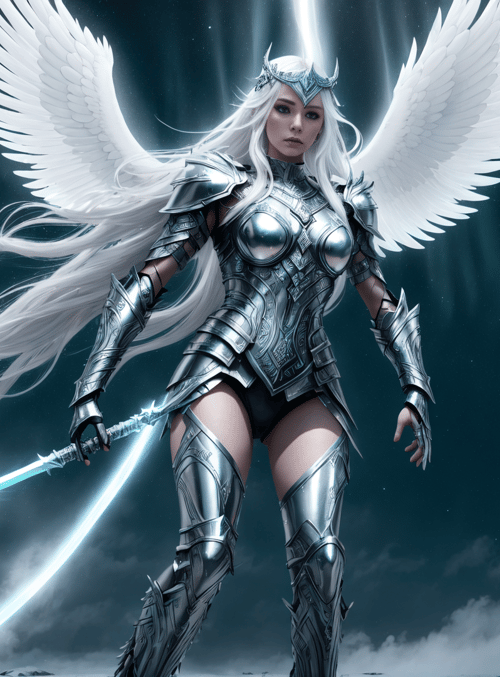 angel, warrior, sword