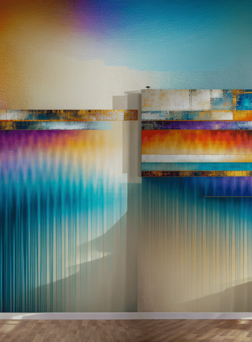wallpaper, art, room