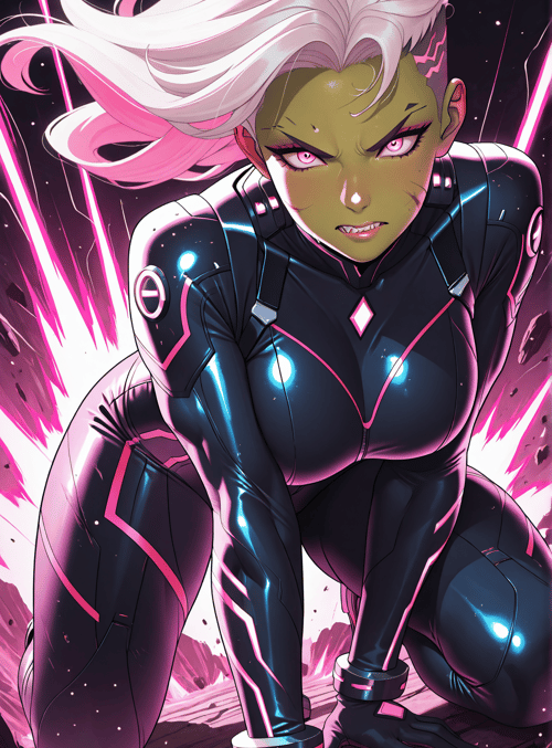 alien, woman, character, superhero