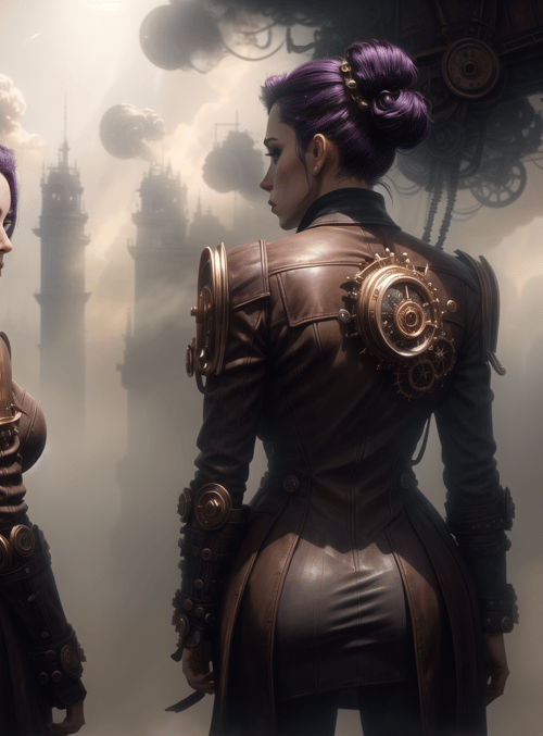 women, steampunk, clockwork