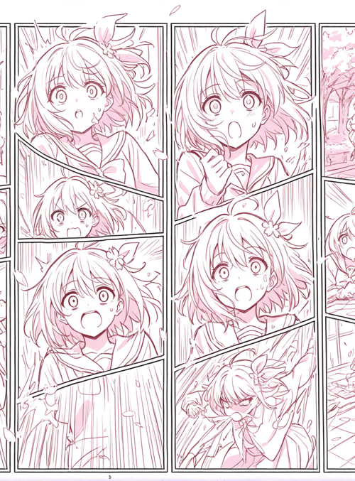 girls, cherry blossoms, school