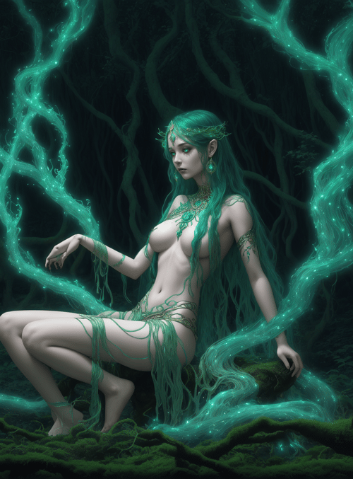 forest spirit, nature goddess, fey