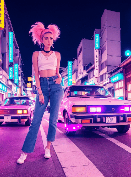 women, cars, street