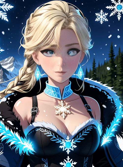 elf, winter, snow