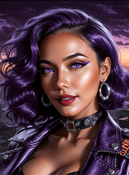 woman, cityscape, skyscraper, jacket, hair