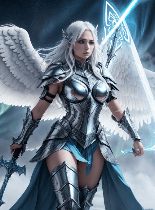 angel, warrior, sword