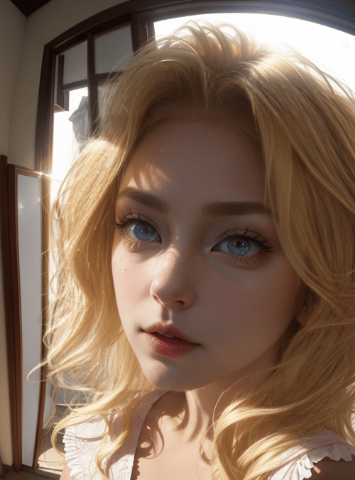 woman, blonde, hair