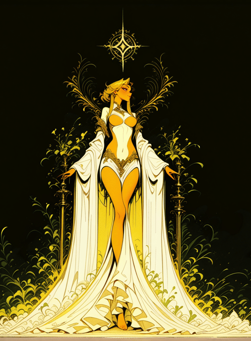 goddess, queen, figure