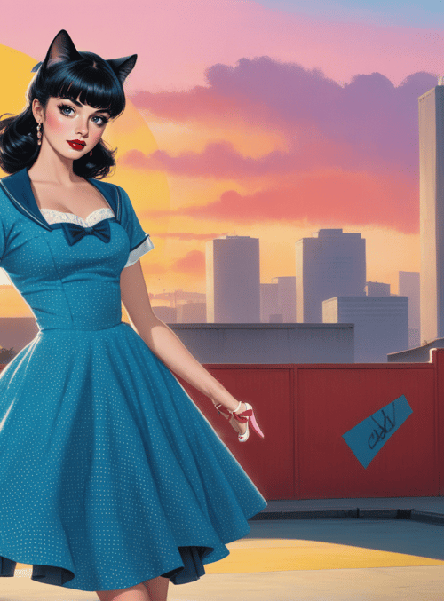 woman, skateboard, cityscape