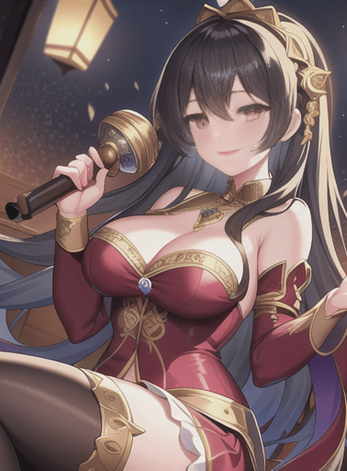 anime girl, magician, goddess