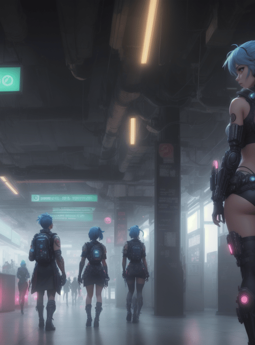 cyborg, group, character