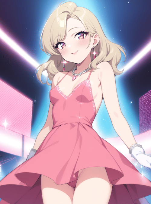 anime girl, stage performer, singer