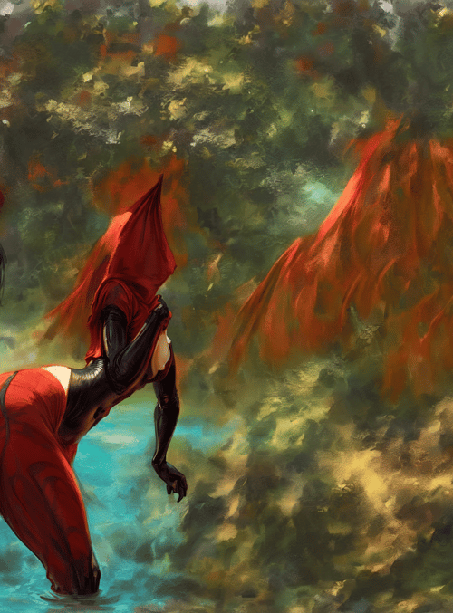 elf, femme, demon