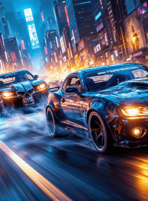 cars, city, street