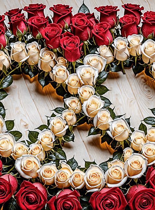 roses, wreath, flower