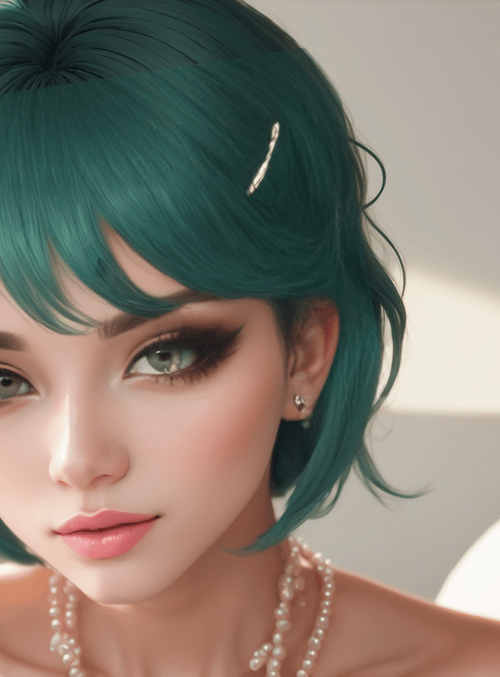 woman, hair, necklace