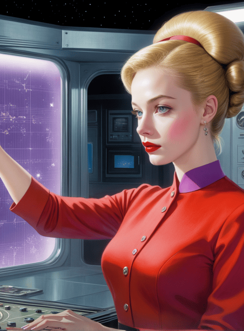 woman, astronaut, control room